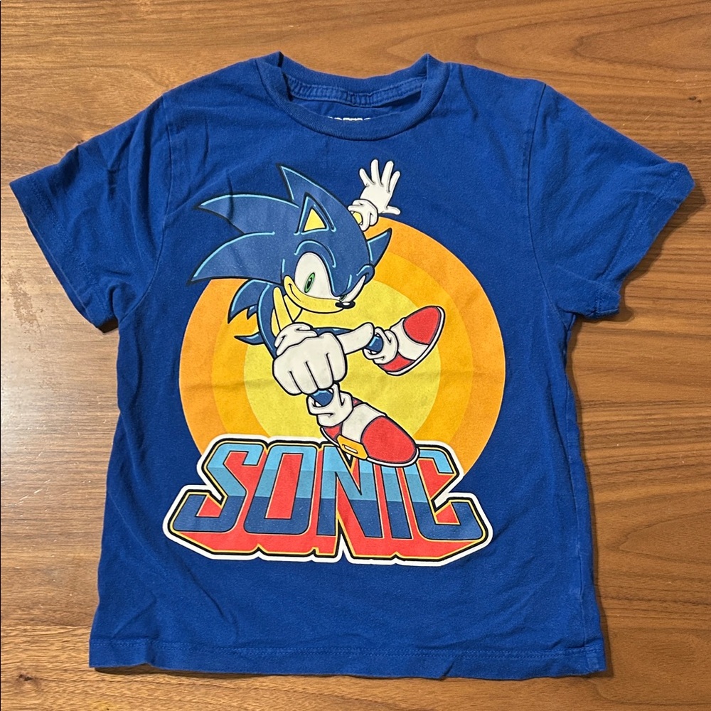 Sonic Kids Blue Graphic T-Shirt